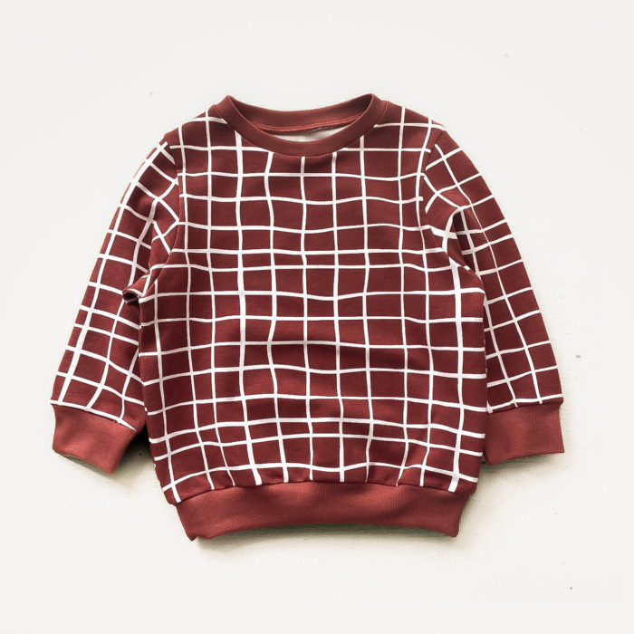 MIKINA GRID MARSALA